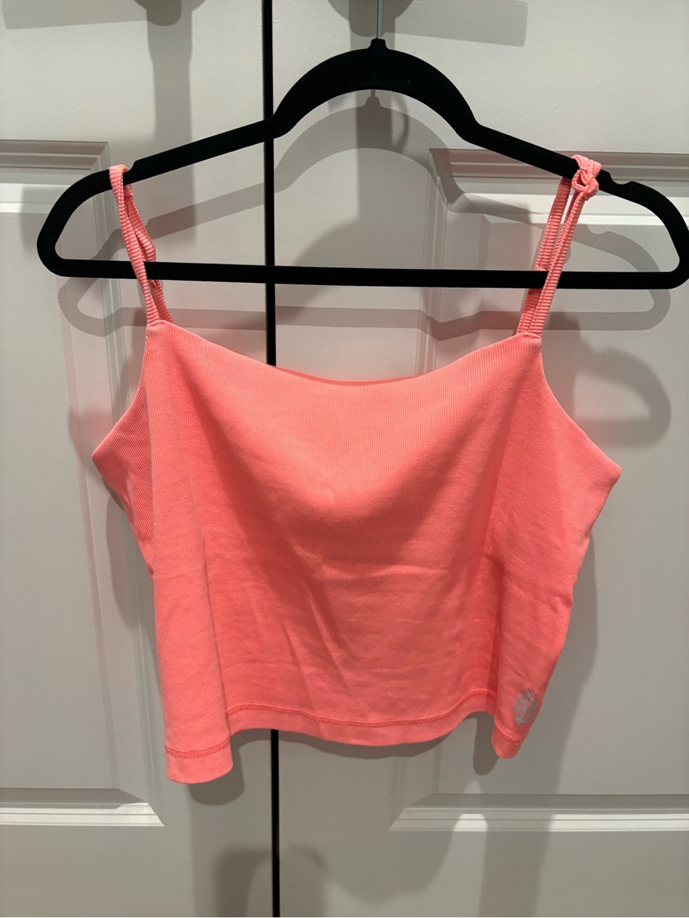 Free People Coral Pink Cropped Camisole